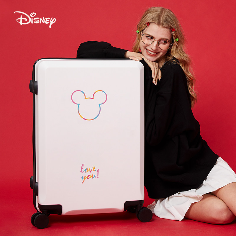 迪士尼网红ins女可爱26寸24拉杆箱 途威箱包旅行箱