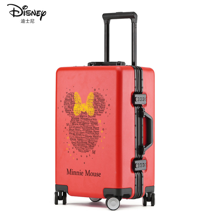 迪士尼万向轮女20寸男24 ins拉杆箱 途威箱包旅行箱
