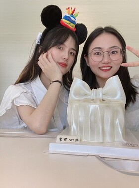 头饰米妮卡通芭蕾兔毛绒发箍生日
