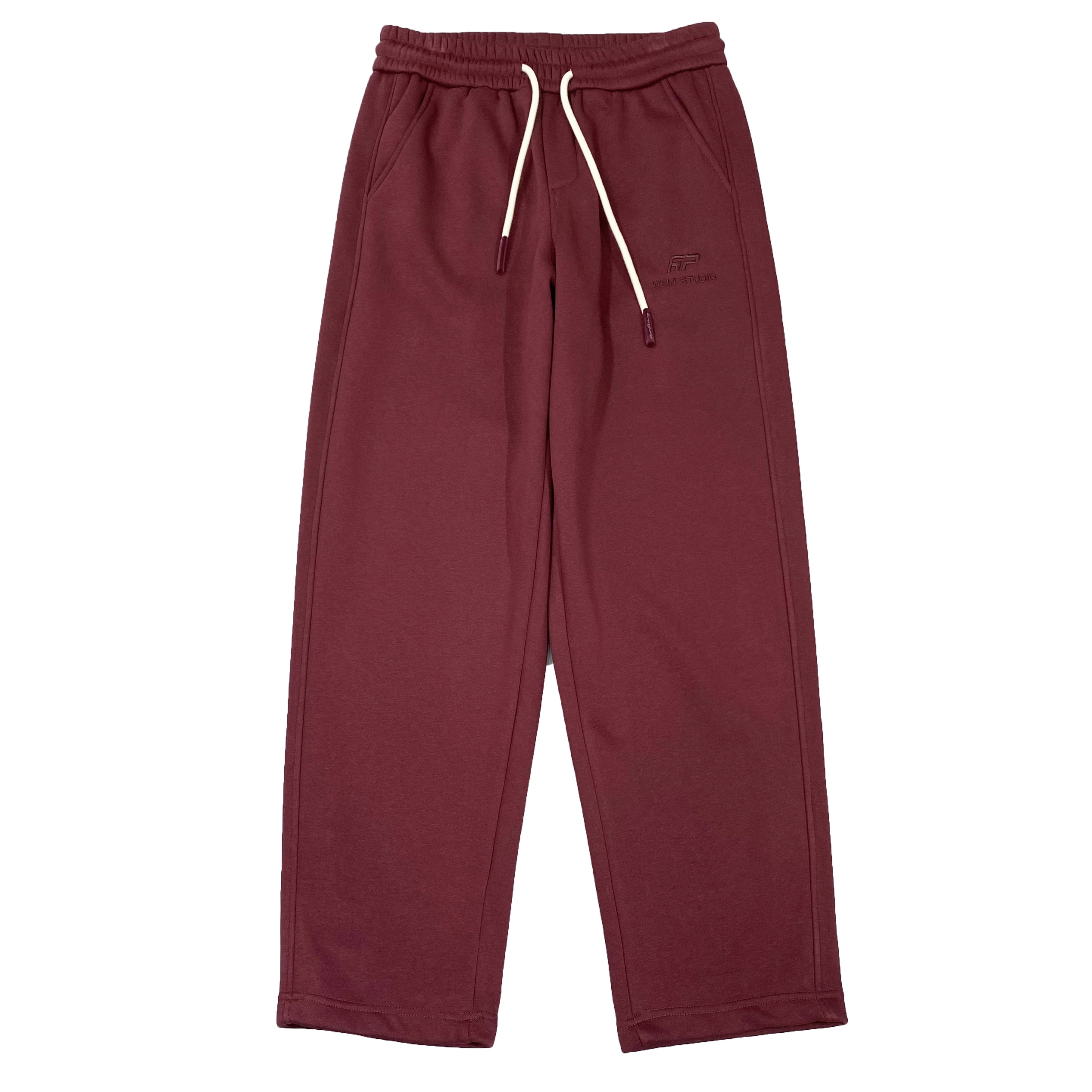 青年潮流加绒卫裤男宽松抽绳字母刺绣加厚直筒裤子秋冬季运动长裤,淘宝优惠券,粉丝福利购,淘宝优惠卷