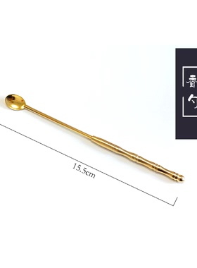 纯铜七件套香勺银叶灰押