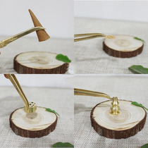 Bamboo Knuckle-Style Silver Leaf Clip Carbon Clip Mica Clip Fragrant material clip Incense Clamp tweezers Carbon smoked