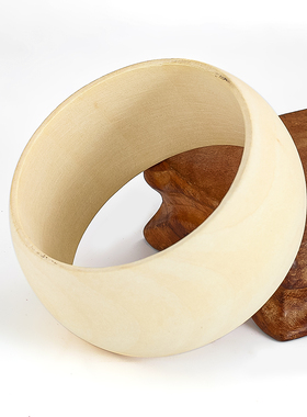 儿童彩绘手镯空白木手环底座支架