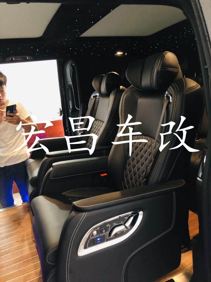 长沙奔驰威霆V260唯雅诺改装升级航空座椅实木地板全车内饰订制_虎窝淘
