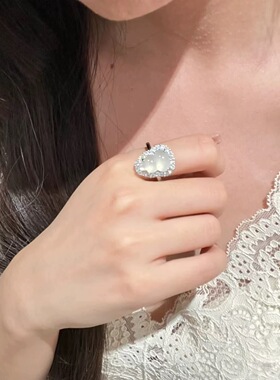 柘城钻石钻石之乡新中式国风仿玉髓葫芦戒指女轻奢小众高级精致百