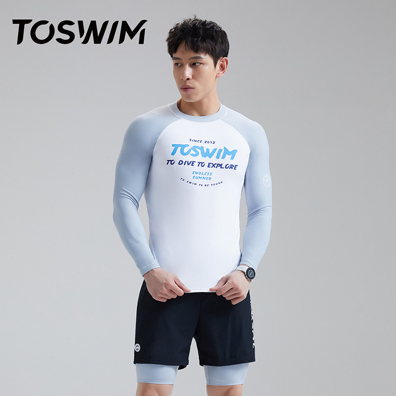 toswim男士防晒速干保暖温泉冲浪服 toswim男士泳衣