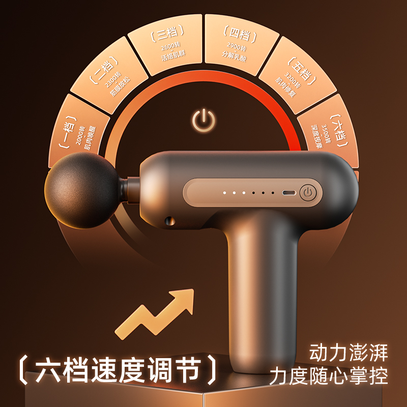 SND迷你mini筋膜枪专业肌肉按摩器仪男女生用电动放松颈膜小型