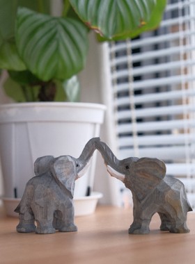 纯手工对象木雕小摆件