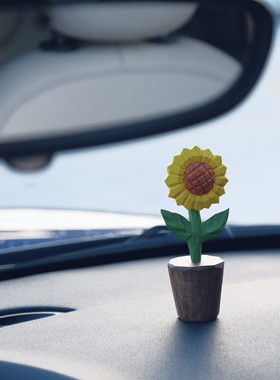 纯手工实木木雕向日葵