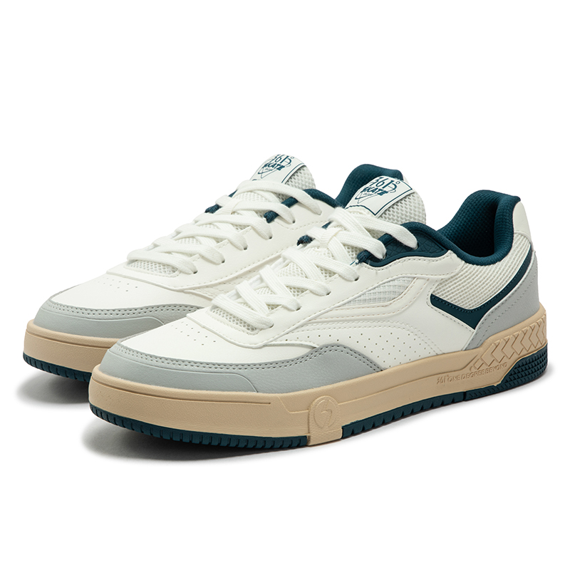 361度男鞋运动鞋2025年新款厚底百搭平板鞋小白鞋361度男板鞋 - 图3