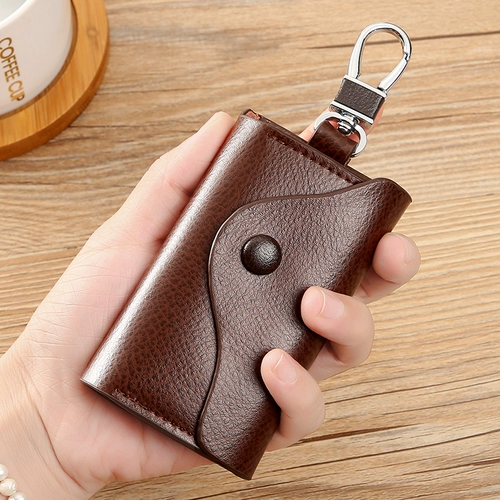 Ключница для ключей, универсальные ключи от машины подходит для мужчин и женщин, цвет, из натуральной кожи, в корейском стиле