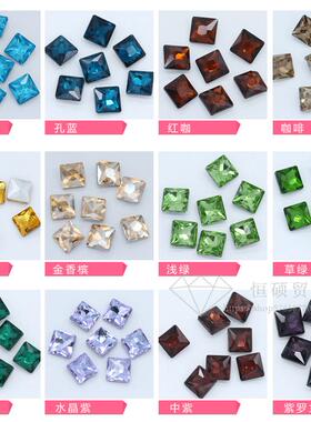 异形宝石水晶玻璃尖底钻