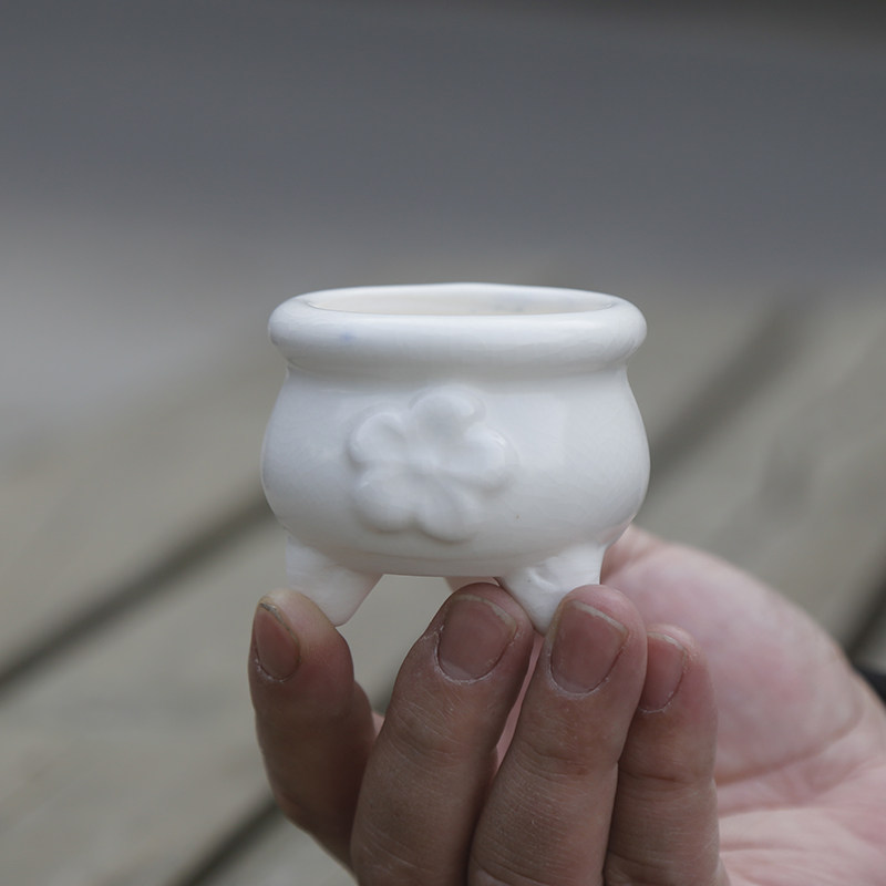 小花盆拇指盆无土多肉冰裂水草鱼缸摆件可泡水底部有孔迷你小花器,淘宝优惠券,粉丝福利购,淘宝优惠卷