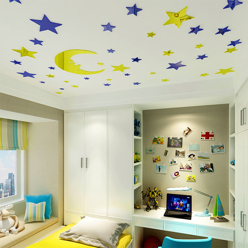 3d创意亚克力立体墙贴儿童卡通宝宝房幼儿园客厅卧室房间墙壁贴纸