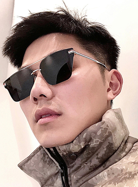 布朗尼男女同款方框遮阳墨镜
