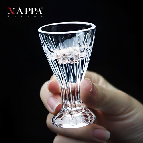 NAPPA水晶玻璃白酒杯套装 家用玻璃分酒壶烈酒杯一口杯礼盒装送礼 - 图1