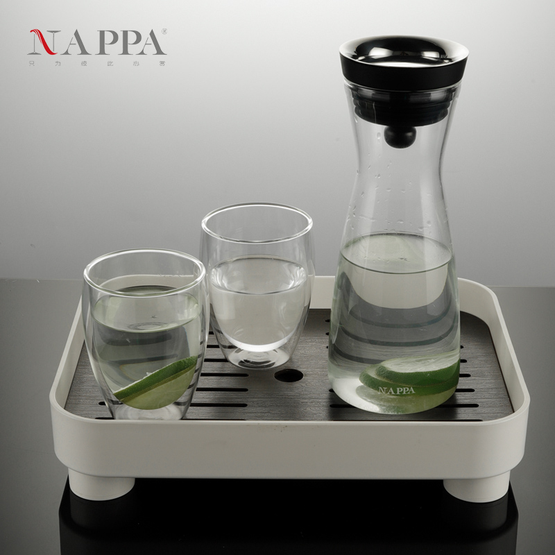 NAPPA北欧时尚创意托盘长方形商用托盘水具托盘小号 茶盘水果圆盘 - 图2