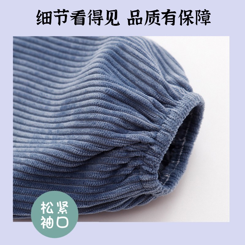 Autumn and winter outer wear waterproof baby coveralls children's long-sleeved eating baby bibs boys' reverse-wear anti-dirty rice pockets