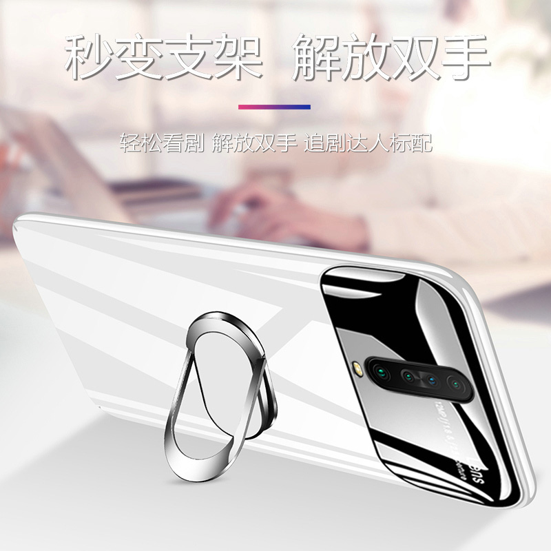 特克旗舰店红米K30手机壳小米K30i玻璃5G保护套redmik30极速版全包边防摔4G超薄硬壳pro男女潮牌外壳redmi创意个性镜面2
