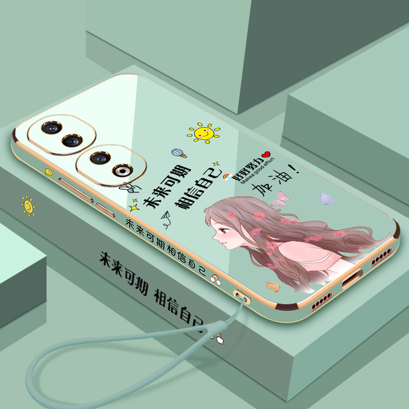 适用华为荣耀90手机壳honor90pro保护90lite硅胶套REA一AN00全包REP防摔软外壳por女p可爱动漫二次元曲屏专用 - 图2