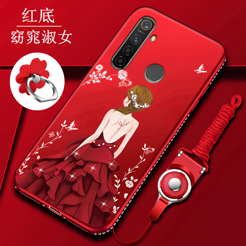 特克旗舰店realmeQ手机壳realmeX保护realme X青春版硅胶套全包RMX1971防摔1901磨砂opporealmex软壳女网红色真我Q超薄2
