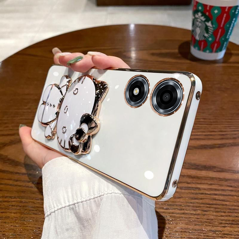 适用oppoA2x手机壳oppo保护A2x硅胶套PJS110全包防摔5G软opa新款oppa带镜子opooa支架x5g女opopa可爱oppopjs - 图2