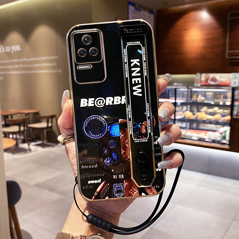 特克旗舰店红米K50手机壳小米K50pro腕带5G保护硅胶套redmik全包防摔por直边软壳k505g外壳k5o创意网红redmi男女潮ins风3