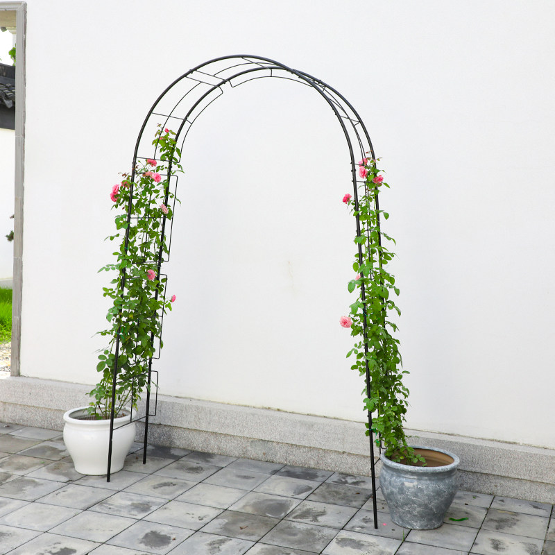 园艺拱门架月季蔷薇爬藤架子铁线莲植物支架阳台园艺攀爬植物支架
