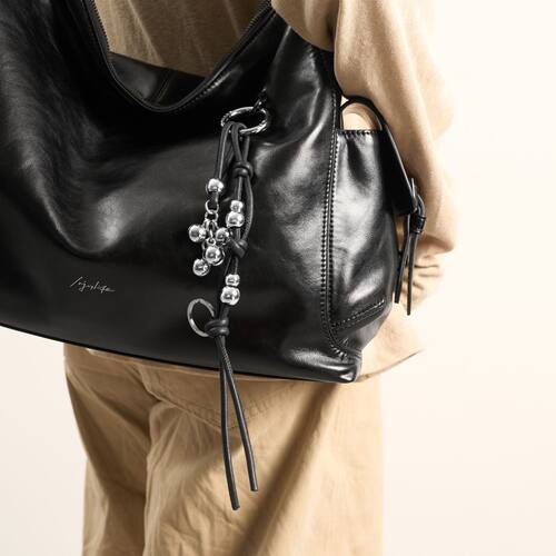 INJOYLIFE包包挂饰 银珠坠包挂 葡萄创意金属质感diy情侣挂件 - 图2