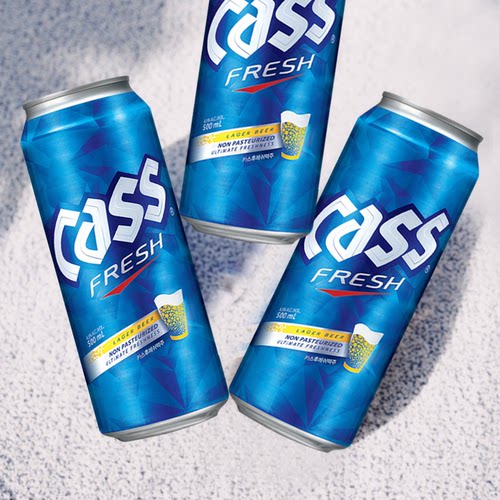 韩国原装进口啤酒 CASS啤酒凯狮啤酒原味500ml易拉罐 炸鸡伴侣 - 图2