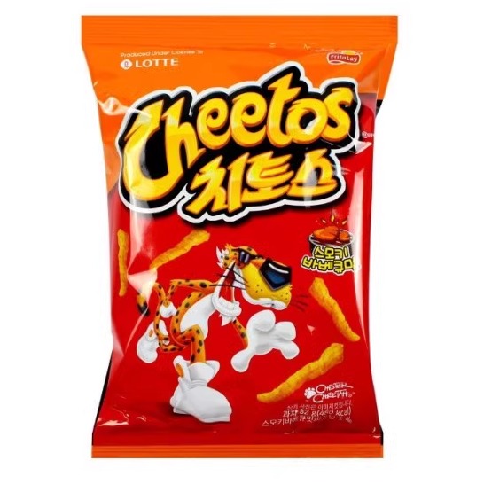 韩国进口零食乐天cheetos起托斯烧烤味膨化食品办公室休闲零食82g - 图3