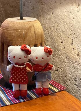 日本红色长腿hellokitty猫书包