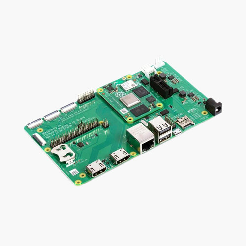 树莓派官方CM4 IO BOARD扩展底板 PCIe CM 4电源 散热片 金属外壳 - 图2