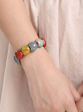 景德镇陶瓷时尚风多彩配汉服首饰