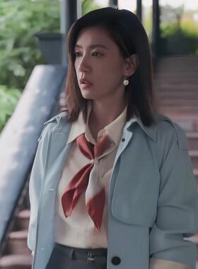 以美之名贾静雯周静雯同款粉红色仿真丝领巾丝巾女百搭小方巾夏季