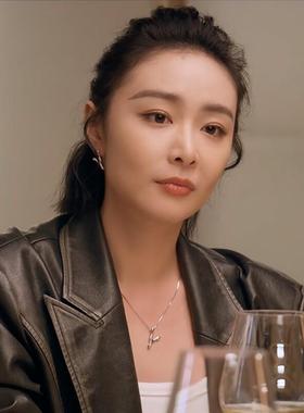 亲爱的仇敌高叶罗曼同款Y型项链时尚百搭高级感锁骨链2025年新款