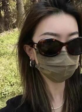 2024跨境新款欧美墨镜女复古猫眼黑色级感眼镜网红爆款太阳镜