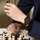 Fiyta dazzling black men's simple mechanical watch