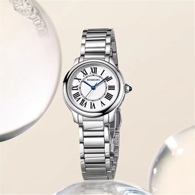 Rossini light luxury casual women's quartz watch genuine leather watch