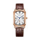 Square dial trendy couple watch Roman numeral quartz watch
