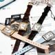 Fashionable Diamond-encrusted Leather Women's Watch