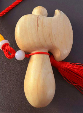 桃木护身符平安符挂件婴儿小肥刀