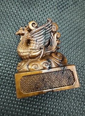 雷击枣木四方神兽摆件青龙白虎朱雀玄武四神兽手把件摆件工艺礼品