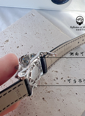 镇店之宝-双戴款12-13mm正圆特选炫无暇滑皮精工s925银真皮表带