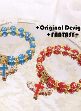 lolita少女亚克力十字架串珠