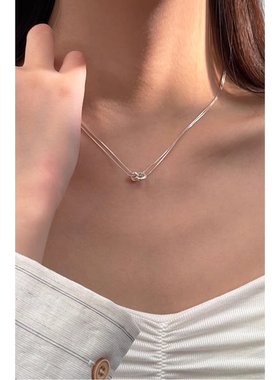 环环相扣项链轻奢小众设计高级感