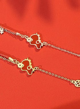 独角兽飞天小马手链女轻奢小众