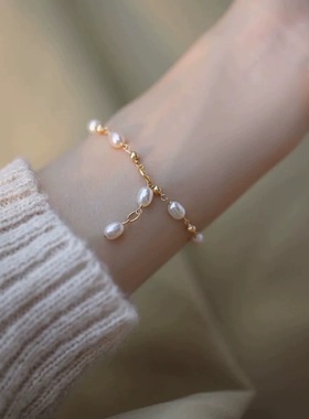 小米粒仿珍珠手链女气质优雅时尚