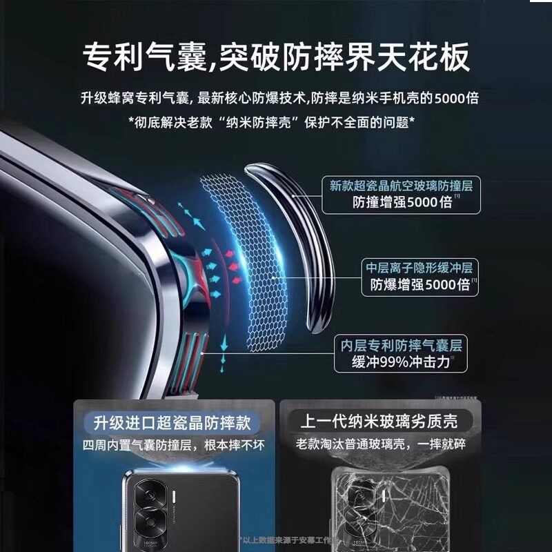 荣耀x50全包玻璃手机壳x40免贴膜双面x50i磁吸带卡扣镜头保护套散热防摔华为官网新款超薄男女潮创意个性适用