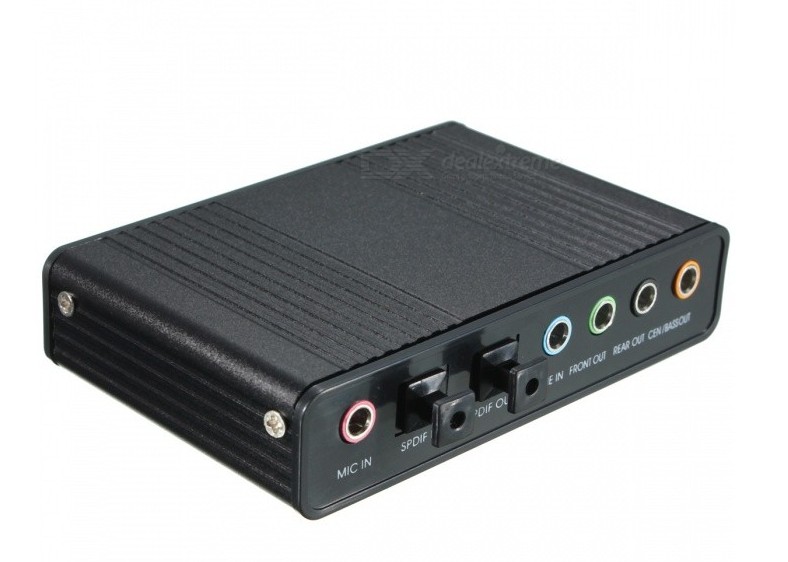 USB5.1声卡外置独立光纤功放音箱台式机笔记本环绕DTS5.1家庭影院 - 图0